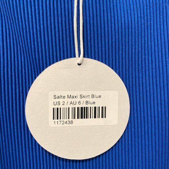 Princess Polly Salte Blue Ribbed Maxi Skirt - Picture 4 of 5